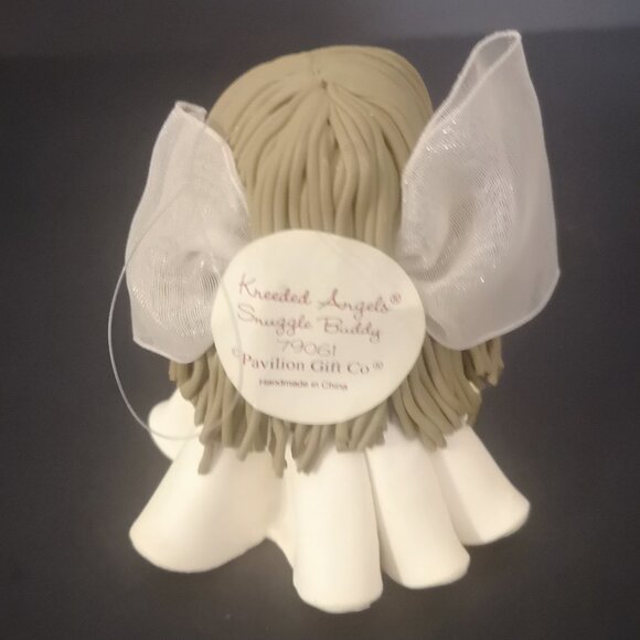 Vintage Uniquely Hand Created The Kneeded Angel "Snuggle Buddy" Figurine 3" Tall - Picture 3 of 5